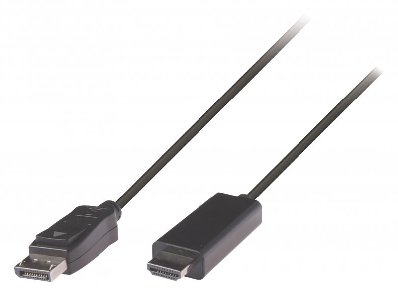 Kabel DisplayPort DisplayPort Zástrčka - HDMI Konektor 1.00 m Černá - obrázek produktu