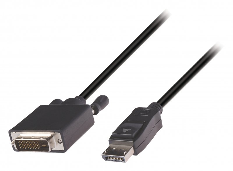 Kabel DisplayPort DisplayPort Zástrčka - DVI-D 24+1p Zástrčka 1.00 m Černá - obrázek produktu