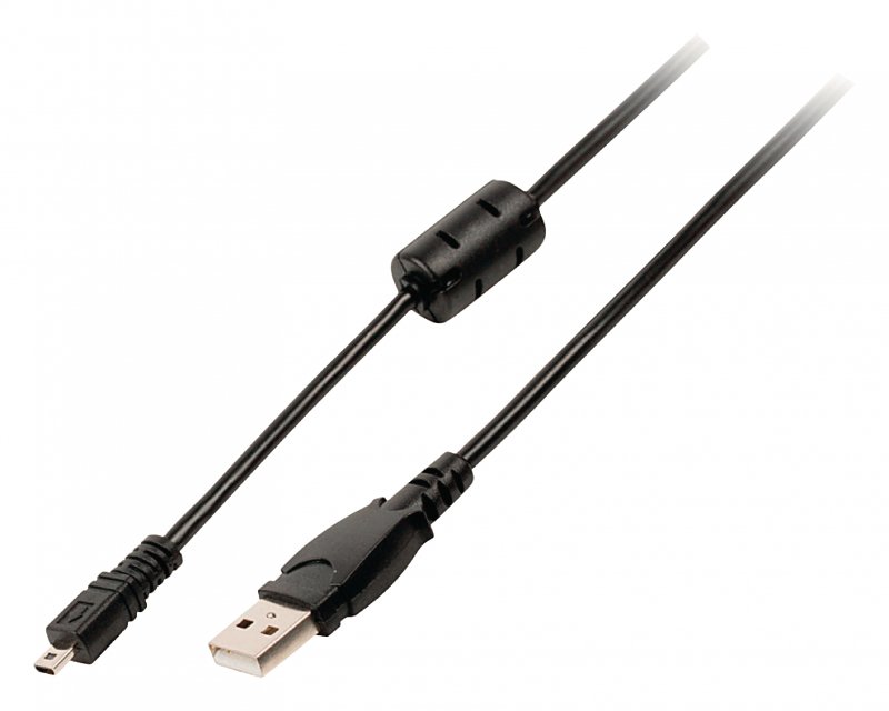 Kabel USB 2.0 USB A Zástrčka - Fuji 14kolíkový Zástrčka 2.00 m Černá - obrázek produktu