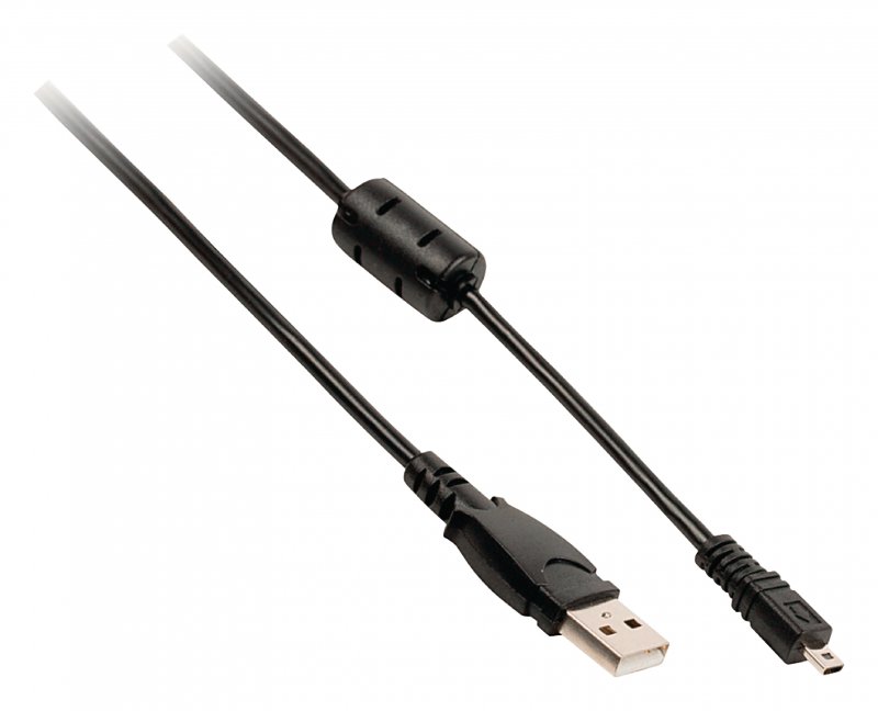 Kabel USB 2.0 USB A Zástrčka - Fuji 14kolíkový Zástrčka 2.00 m Černá - obrázek č. 1