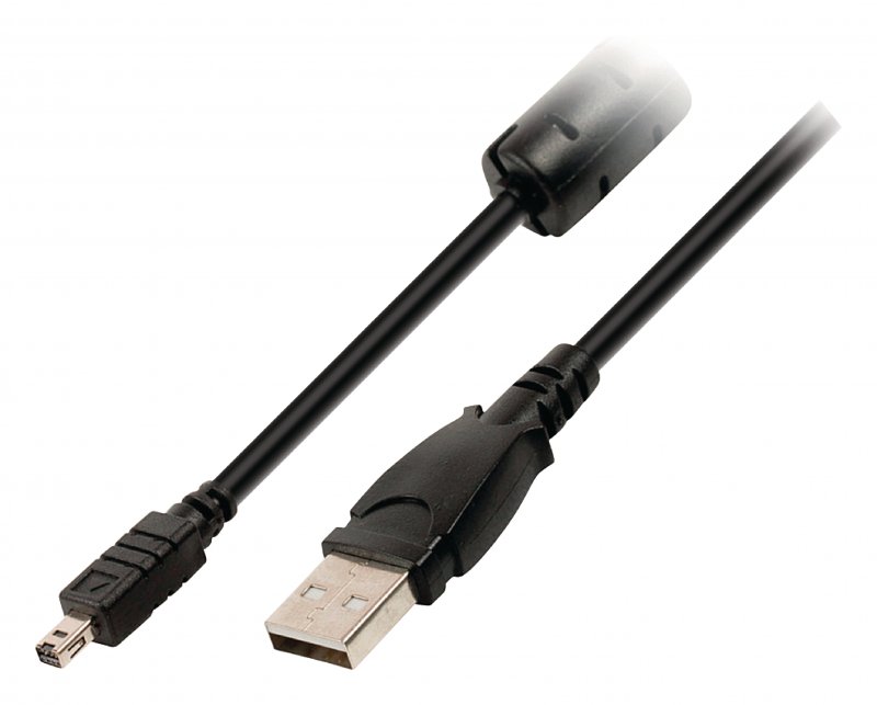 Kabel USB 2.0 USB A Zástrčka - Minolta 8kolíkový Zástrčka 2.00 m Černá VLCP60807B20 - obrázek produktu