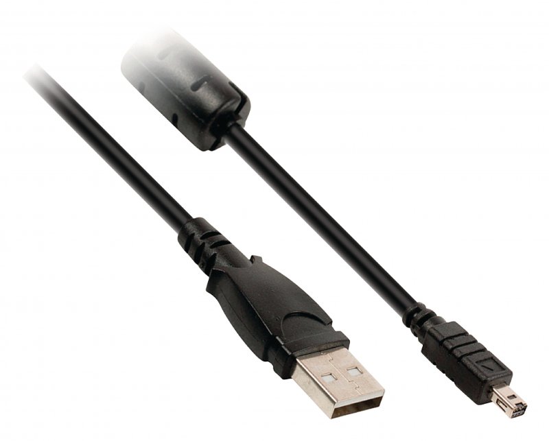 Kabel USB 2.0 USB A Zástrčka - Minolta 8kolíkový Zástrčka 2.00 m Černá VLCP60807B20 - obrázek č. 1