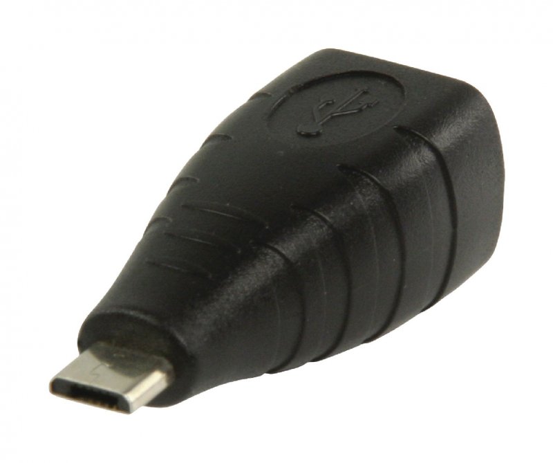 Adaptér USB 2.0 Micro B Zástrčka - B Zásuvka Černá - obrázek produktu