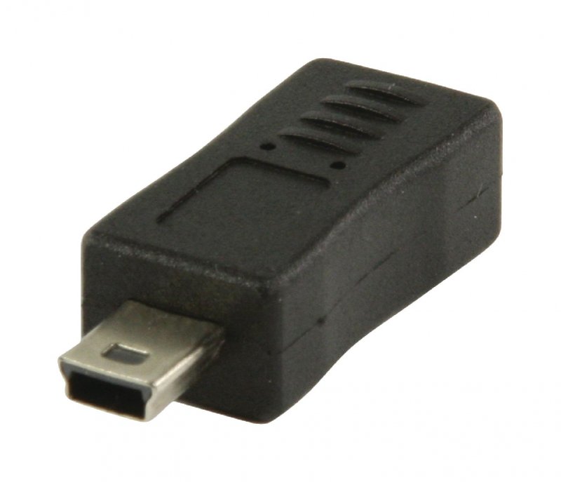 Adaptér USB 2.0 Mini B Zástrčka - Micro B Zásuvka Černá - obrázek produktu