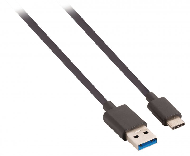 Kabel USB 3.0 USB-C Zástrčka - USB A Zástrčka 1.00 m Černá - obrázek č. 1