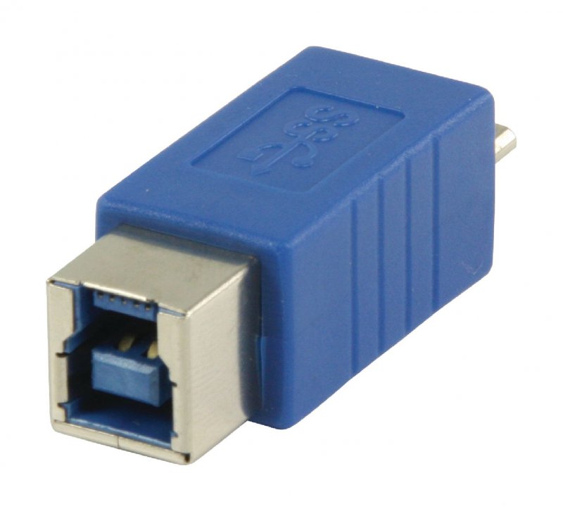 Adaptér USB 3.0 Micro B Zástrčka - B Zásuvka Modrá - obrázek produktu
