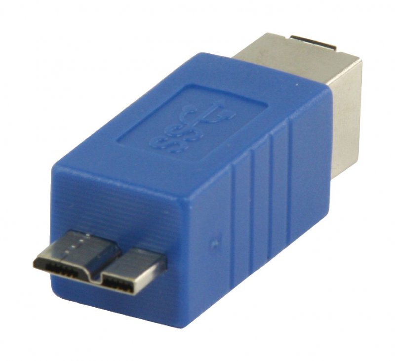 Adaptér USB 3.0 Micro B Zástrčka - B Zásuvka Modrá - obrázek č. 1