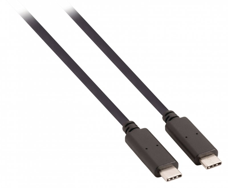 Kabel USB 3.0 USB-C Zástrčka - USB-C Zástrčka 1.00 m Černá GEN 2 (10 Gbps) - obrázek produktu