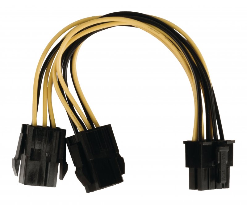 Interní Napájecí Kabel EPS 8kolíkový Zástrčka - 2x PCI Express Zásuvka 0.15 m - obrázek produktu