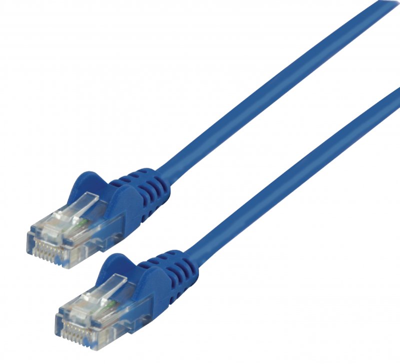 Síťový Kabel CAT5e UTP RJ45 (8P8C) Zástrčka - RJ45 (8P8C) Zástrčka 3.00 m Modrá - obrázek produktu