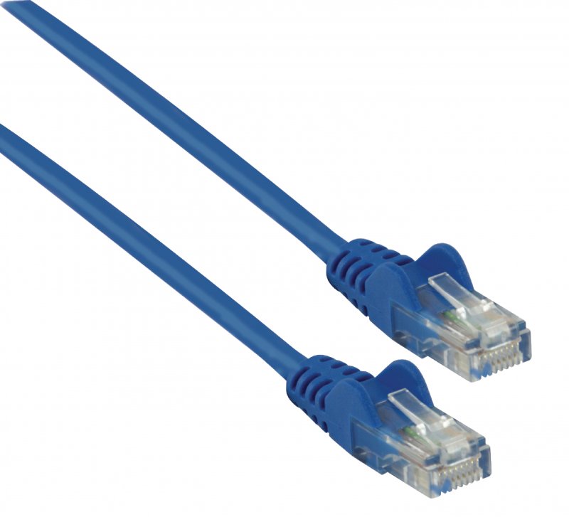 Síťový Kabel CAT5e UTP RJ45 (8P8C) Zástrčka - RJ45 (8P8C) Zástrčka 3.00 m Modrá - obrázek č. 1