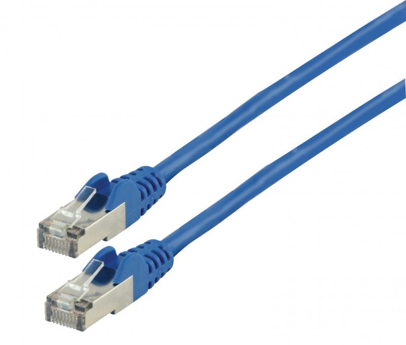 Síťový Kabel CAT5e F/UTP RJ45 (8P8C) Zástrčka - RJ45 (8P8C) Zástrčka 10.0 m Modrá - obrázek produktu