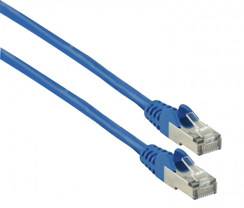Síťový Kabel CAT5e F/UTP RJ45 (8P8C) Zástrčka - RJ45 (8P8C) Zástrčka 10.0 m Modrá - obrázek č. 1