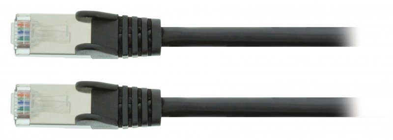 Síťový Kabel CAT5e SF/UTP RJ45 (8P8C) Zástrčka - RJ45 (8P8C) Zástrčka 0.25 m Černá - obrázek č. 2