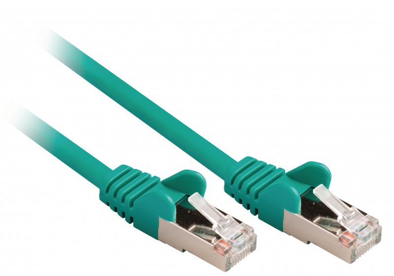 Síťový Kabel CAT5e SF/UTP RJ45 (8P8C) Zástrčka - RJ45 (8P8C) Zástrčka 0.50 m Zelená - obrázek č. 1