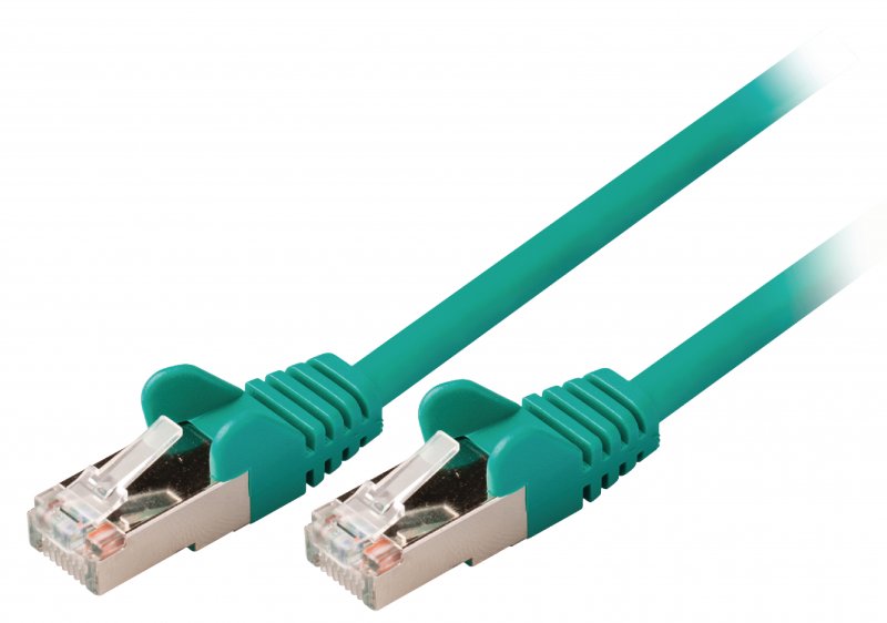 Síťový Kabel CAT5e SF/UTP RJ45 (8P8C) Zástrčka - RJ45 (8P8C) Zástrčka 1.00 m Zelená - obrázek produktu