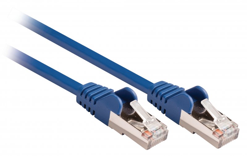 Síťový Kabel CAT5e SF/UTP RJ45 (8P8C) Zástrčka - RJ45 (8P8C) Zástrčka 3.00 m Modrá - obrázek č. 1