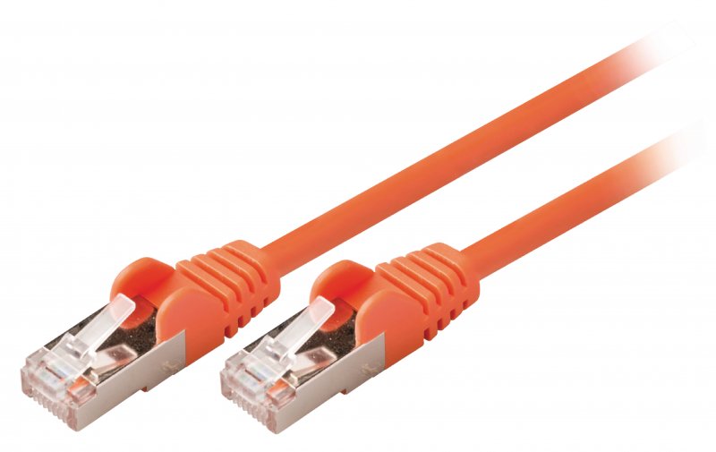 Síťový Kabel CAT5e SF/UTP RJ45 (8P8C) Zástrčka - RJ45 (8P8C) Zástrčka 0.50 m Oranžová - obrázek produktu