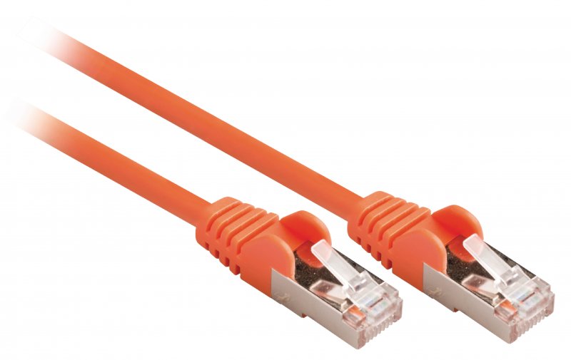 Síťový Kabel CAT5e SF/UTP RJ45 (8P8C) Zástrčka - RJ45 (8P8C) Zástrčka 0.50 m Oranžová - obrázek č. 1