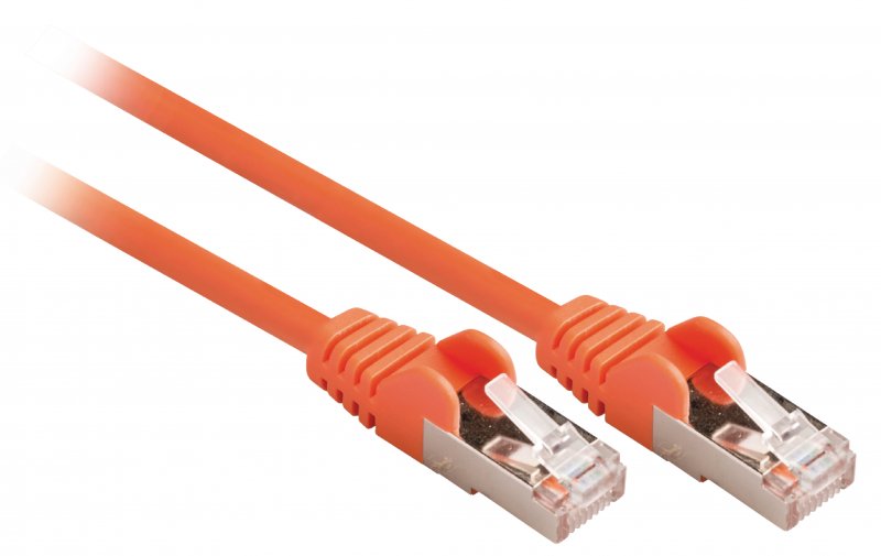 Síťový Kabel CAT5e SF/UTP RJ45 (8P8C) Zástrčka - RJ45 (8P8C) Zástrčka 1.00 m Oranžová - obrázek č. 1