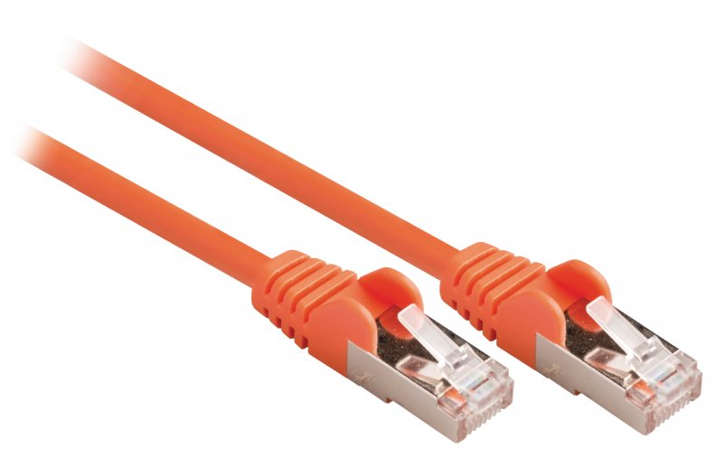 Síťový Kabel CAT5e SF/UTP RJ45 (8P8C) Zástrčka - RJ45 (8P8C) Zástrčka 10.0 m Oranžová - obrázek č. 1