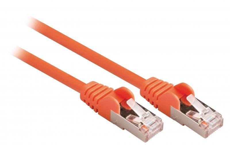 Síťový Kabel CAT5e SF/UTP RJ45 (8P8C) Zástrčka - RJ45 (8P8C) Zástrčka 3.00 m Oranžová - obrázek č. 1