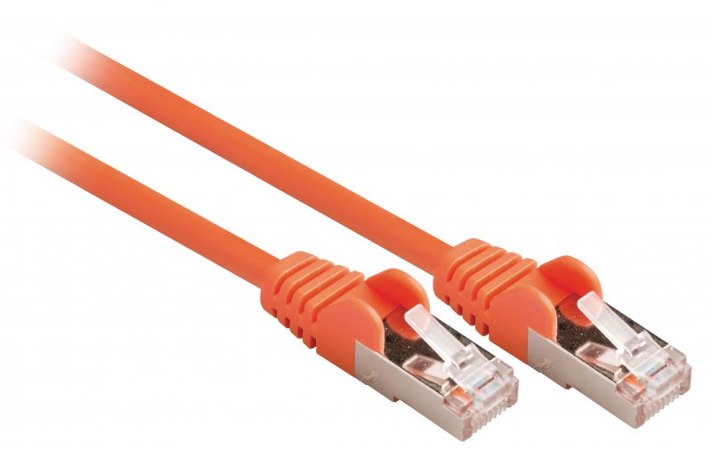 Síťový Kabel CAT5e SF/UTP RJ45 (8P8C) Zástrčka - RJ45 (8P8C) Zástrčka 7.50 m Oranžová - obrázek č. 1
