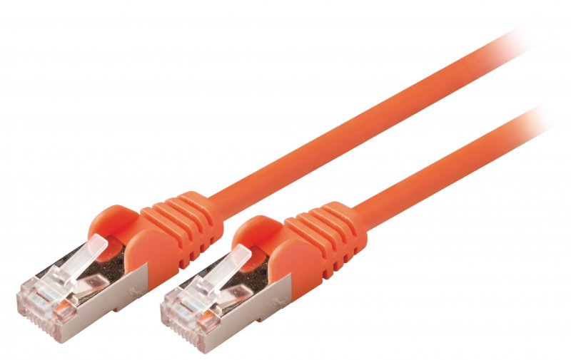 Síťový Kabel CAT5e SF/UTP RJ45 (8P8C) Zástrčka - RJ45 (8P8C) Zástrčka 7.50 m Oranžová - obrázek produktu