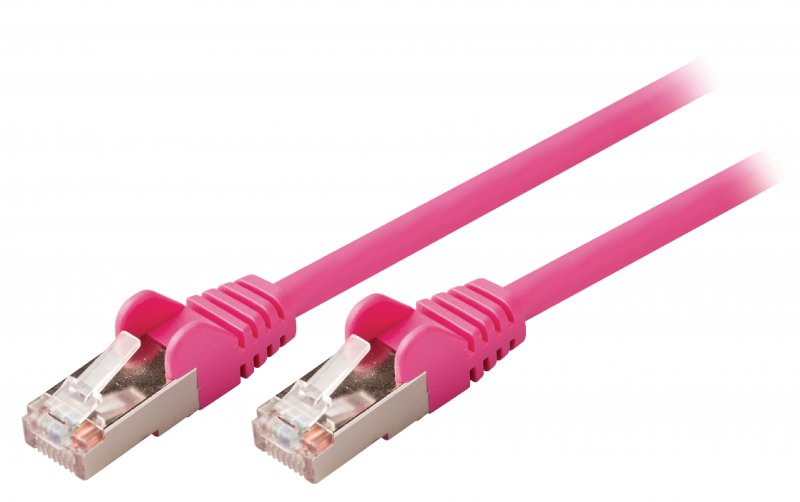 Síťový Kabel CAT5e SF/UTP RJ45 (8P8C) Zástrčka - RJ45 (8P8C) Zástrčka 0.25 m Růžová - obrázek produktu