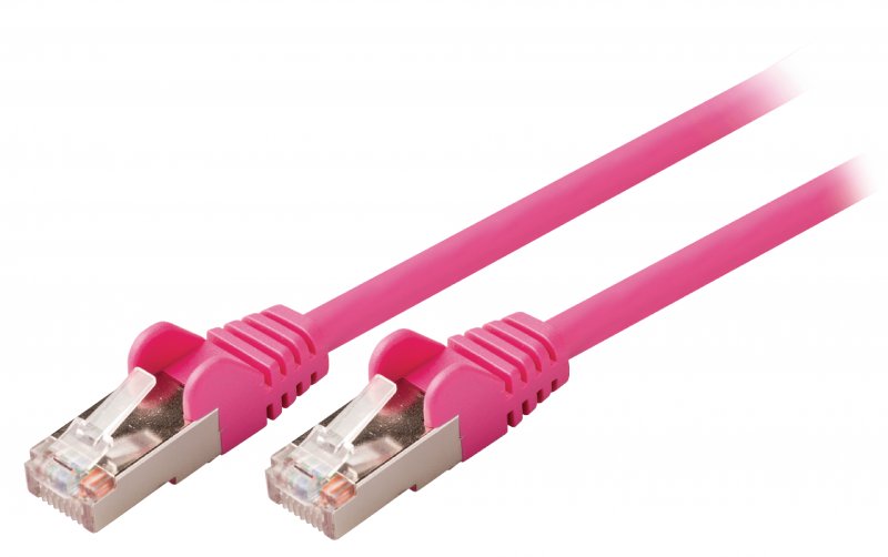 Síťový Kabel CAT5e SF/UTP RJ45 (8P8C) Zástrčka - RJ45 (8P8C) Zástrčka 10.0 m Růžová - obrázek produktu