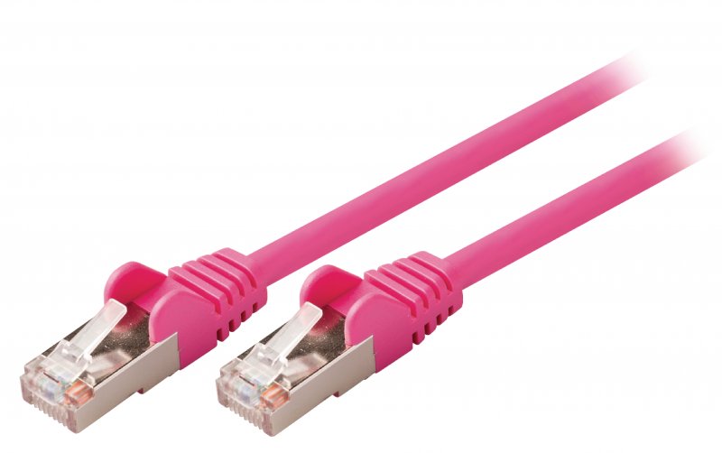 Síťový Kabel CAT5e SF/UTP RJ45 (8P8C) Zástrčka - RJ45 (8P8C) Zástrčka 5.00 m Růžová - obrázek produktu