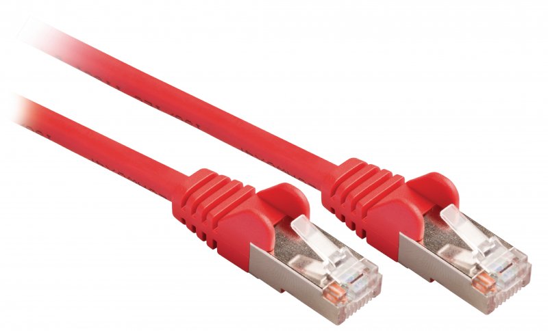 Síťový Kabel CAT5e SF/UTP RJ45 (8P8C) Zástrčka - RJ45 (8P8C) Zástrčka 0.25 m Červená - obrázek č. 1
