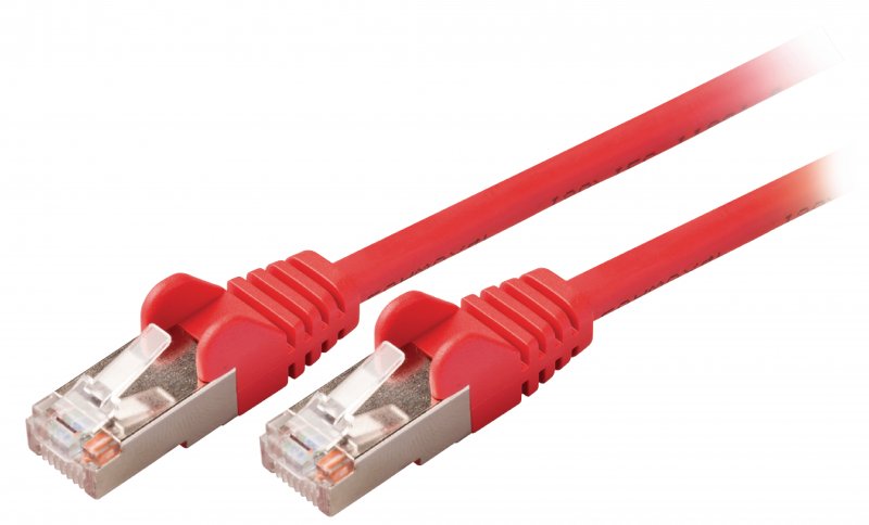 Síťový Kabel CAT5e SF/UTP RJ45 (8P8C) Zástrčka - RJ45 (8P8C) Zástrčka 0.25 m Červená - obrázek produktu