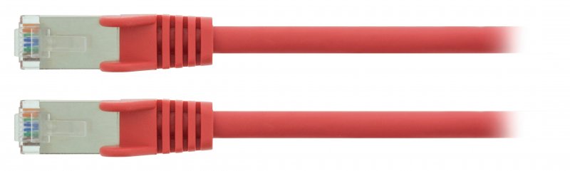 Síťový Kabel CAT5e SF/UTP RJ45 (8P8C) Zástrčka - RJ45 (8P8C) Zástrčka 0.25 m Červená - obrázek č. 2