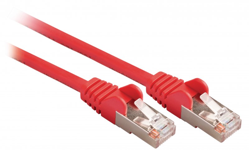 Síťový Kabel CAT5e SF/UTP RJ45 (8P8C) Zástrčka - RJ45 (8P8C) Zástrčka 0.50 m Červená - obrázek č. 1