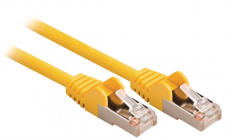 Síťový Kabel CAT5e SF/UTP RJ45 (8P8C) Zástrčka - RJ45 (8P8C) Zástrčka 0.25 m Žlutá - obrázek č. 1