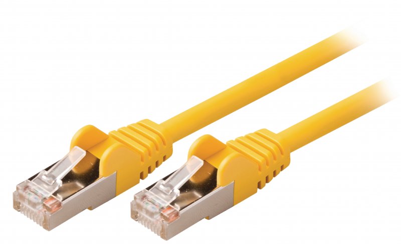 Síťový Kabel CAT5e SF/UTP RJ45 (8P8C) Zástrčka - RJ45 (8P8C) Zástrčka 0.50 m Žlutá - obrázek produktu