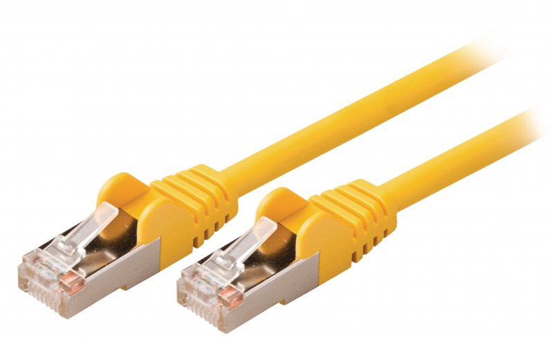 Síťový Kabel CAT5e SF/UTP RJ45 (8P8C) Zástrčka - RJ45 (8P8C) Zástrčka 1.00 m Žlutá - obrázek produktu