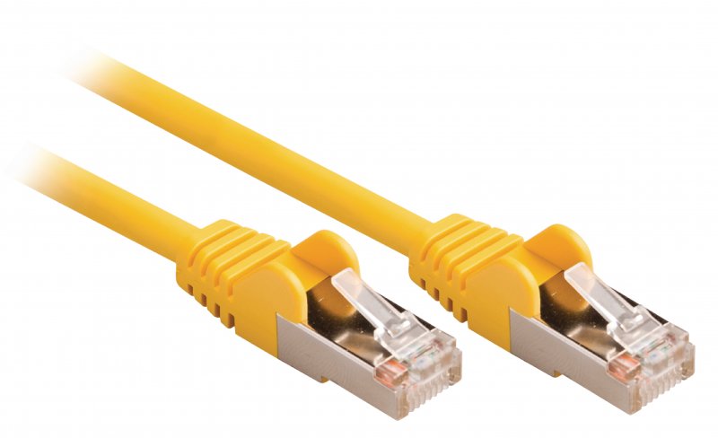 Síťový Kabel CAT5e SF/UTP RJ45 (8P8C) Zástrčka - RJ45 (8P8C) Zástrčka 7.50 m Žlutá - obrázek č. 1