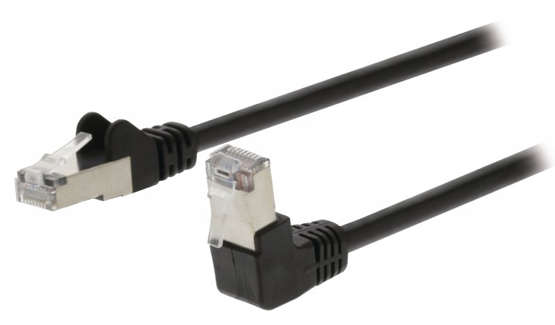 Síťový Kabel CAT5e SF/UTP RJ45 (8P8C) Zástrčka - RJ45 (8P8C) Zástrčka 0.500 m Černá - obrázek produktu