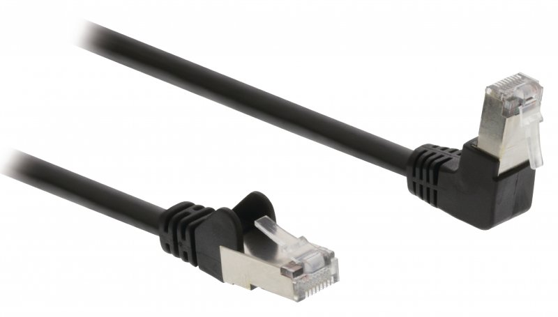 Síťový Kabel CAT5e SF/UTP RJ45 (8P8C) Zástrčka - RJ45 (8P8C) Zástrčka 15.0 m Černá - obrázek č. 1