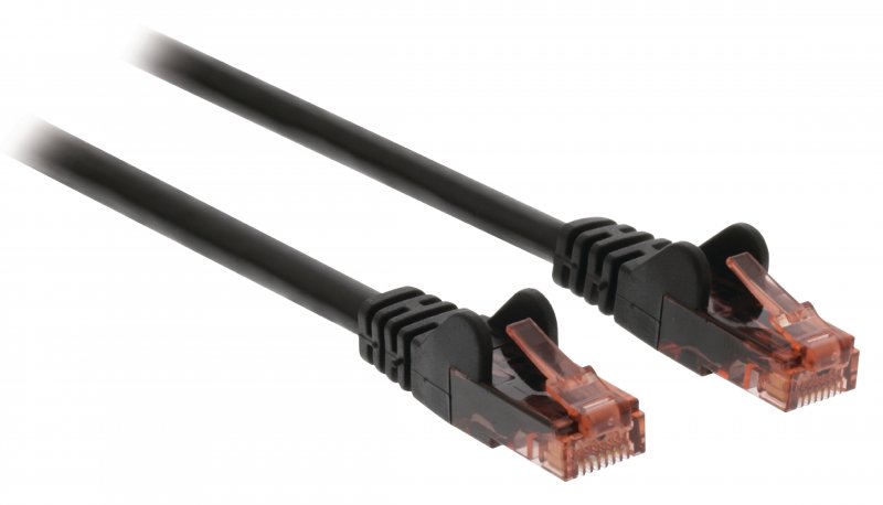Síťový Kabel CAT6 UTP RJ45 (8P8C) Zástrčka - RJ45 (8P8C) Zástrčka 0.25 m Černá - obrázek č. 1