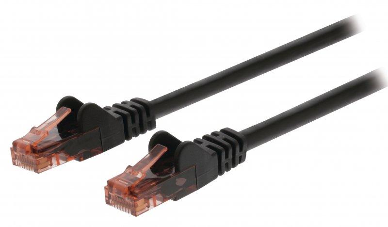 Síťový Kabel CAT6 UTP RJ45 (8P8C) Zástrčka - RJ45 (8P8C) Zástrčka 0.25 m Černá - obrázek produktu