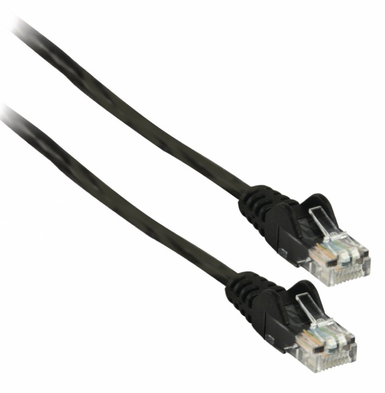 Síťový Kabel CAT6 UTP RJ45 (8P8C) Zástrčka - RJ45 (8P8C) Zástrčka 30.0 m Černá - obrázek č. 1