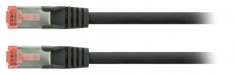 Síťový Kabel CAT6 S/FTP RJ45 (8P8C) Zástrčka - RJ45 (8P8C) Zástrčka 0.25 m Černá - obrázek č. 2