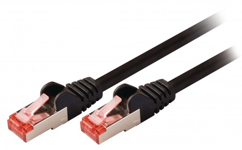 Síťový Kabel CAT6 S/FTP RJ45 (8P8C) Zástrčka - RJ45 (8P8C) Zástrčka 15.0 m Černá - obrázek produktu