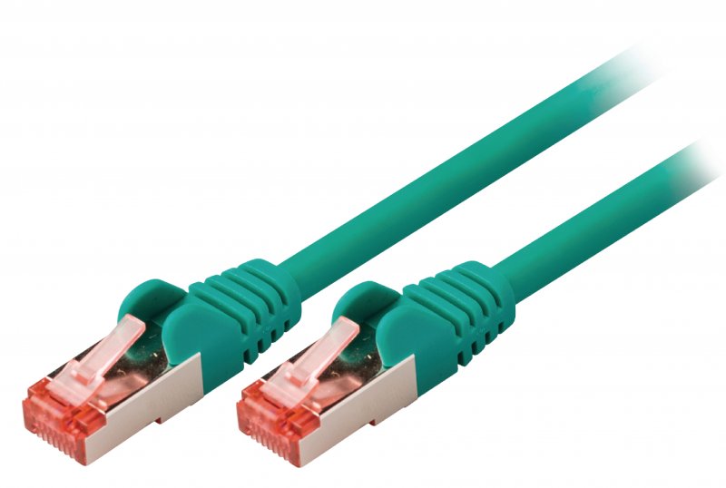 Síťový Kabel CAT6 S/FTP RJ45 (8P8C) Zástrčka - RJ45 (8P8C) Zástrčka 15.0 m Zelená - obrázek produktu