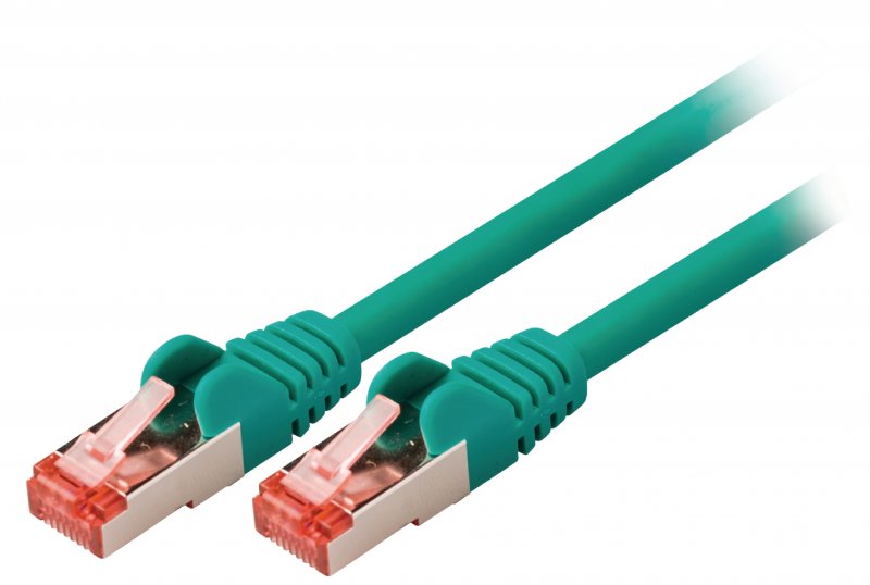 Síťový Kabel CAT6 S/FTP RJ45 (8P8C) Zástrčka - RJ45 (8P8C) Zástrčka 2.00 m Zelená - obrázek produktu