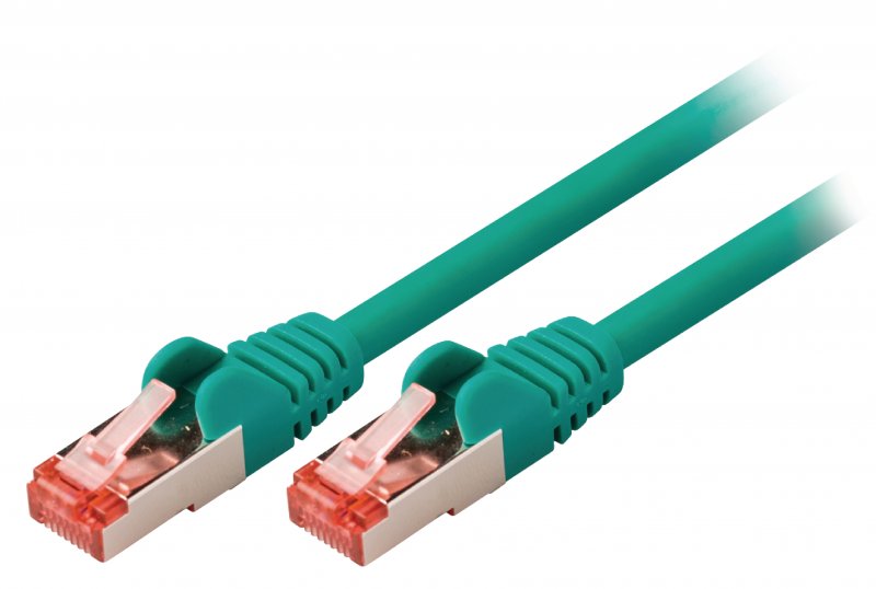 Síťový Kabel CAT6 S/FTP RJ45 (8P8C) Zástrčka - RJ45 (8P8C) Zástrčka 20.0 m Zelená - obrázek produktu