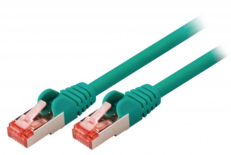 Síťový Kabel CAT6 S/FTP RJ45 (8P8C) Zástrčka - RJ45 (8P8C) Zástrčka 3.00 m Zelená - obrázek produktu